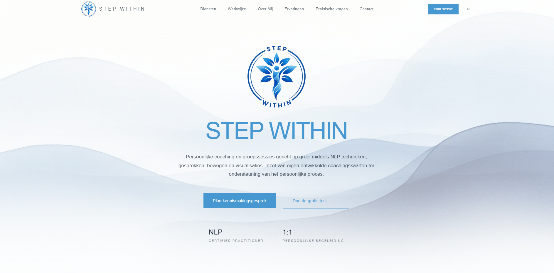 Step Within — homepage screenshot